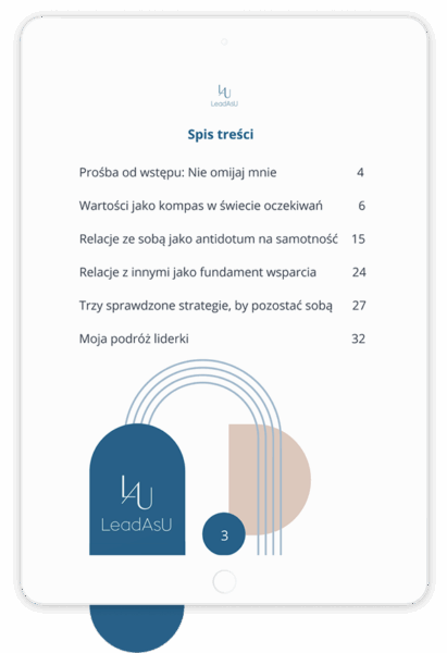 Spis treści Samotność lidera - Aga Olszewska